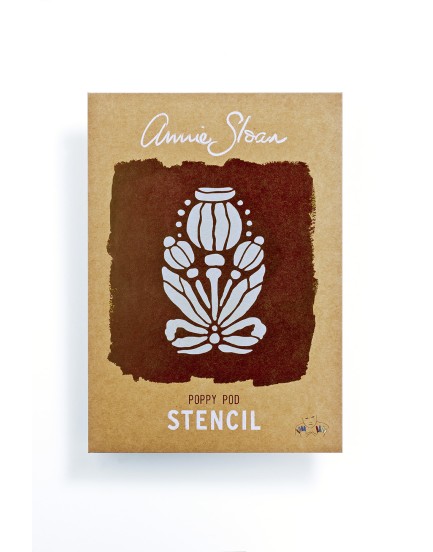 Annie Sloan stencil Poppy Pod Annie Sloan stencil Poppy Pod