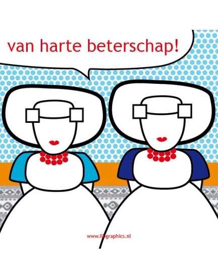 Wenskaart Illi Graphics beterschap