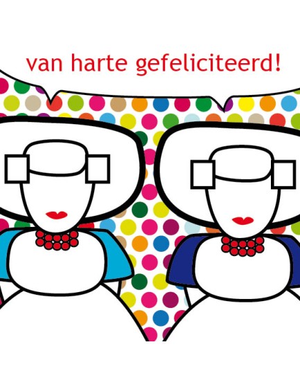 Wenskaart Illi Graphics gefeliciteerd