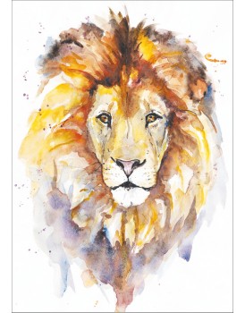 Postkaart leeuw