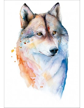 Postkaart wolf