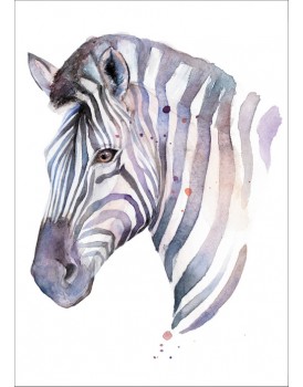 Postkaart zebra